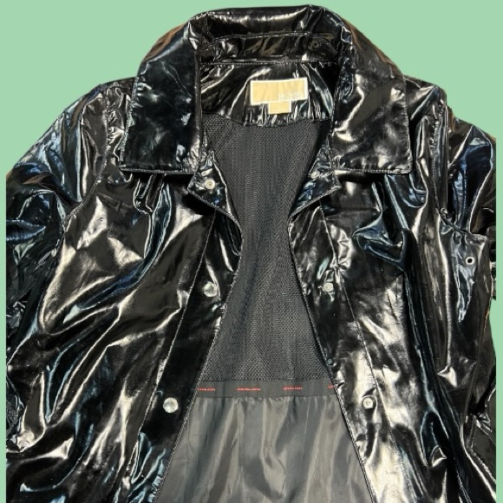 Michael Kors PVC Trench Coat Y2K - Picture 7 of 12